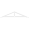 Ekena Millwork Pitch Artisan Architectural Grade PVC Gable Pediment, 36"W x 7 1/2"H x 1"P (5/12) GPP036X008X100ART - alternate 5